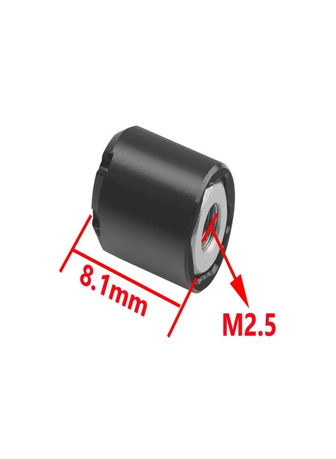 DJX 4PCS Aluminum M2.5 Wheel Nut Center Cap Locking Hubs for TRX-4M TRX4M Etc 1/18 RC Crawler Car (Black and Gold) - Image 4